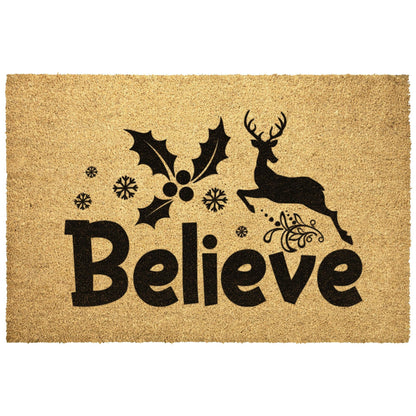 Believe in Christmas Outdoor Mat - Mallard Moon Gift Shop