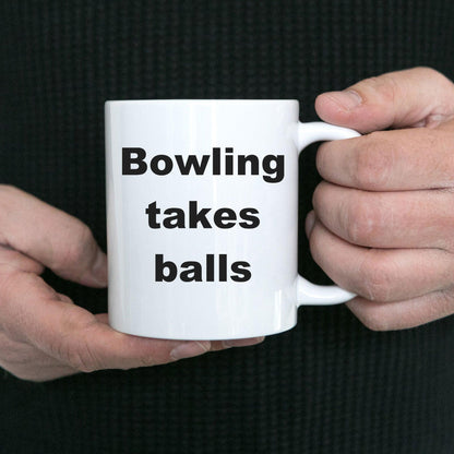 Bowling Funny Coffee Mug - Mallard Moon Gift Shop