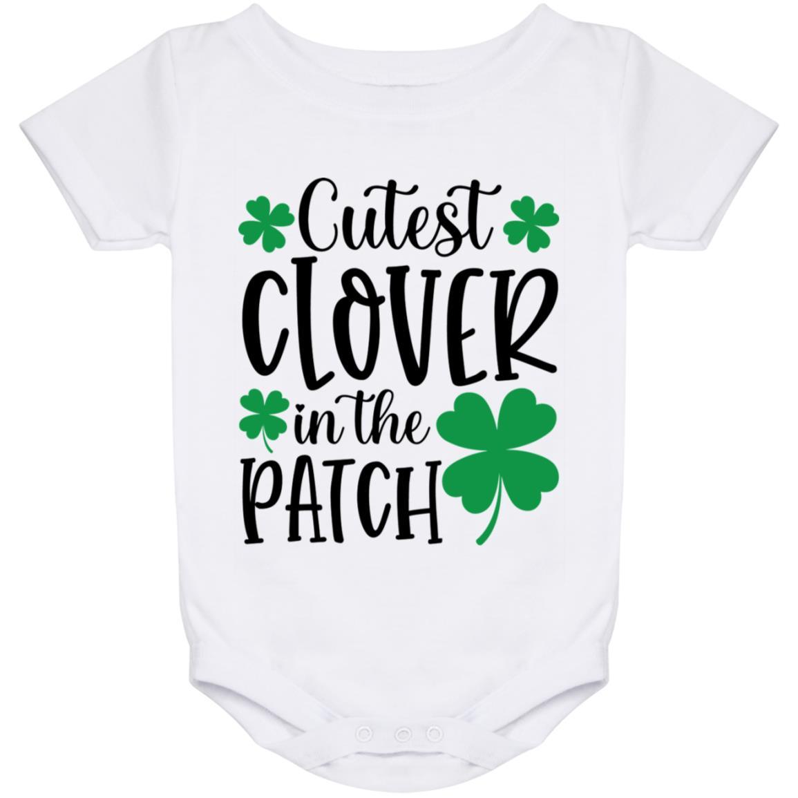 St. Patrick's Day Cutest Clover in the Patch Baby Onesie 24 Month - Mallard Moon Gift Shop