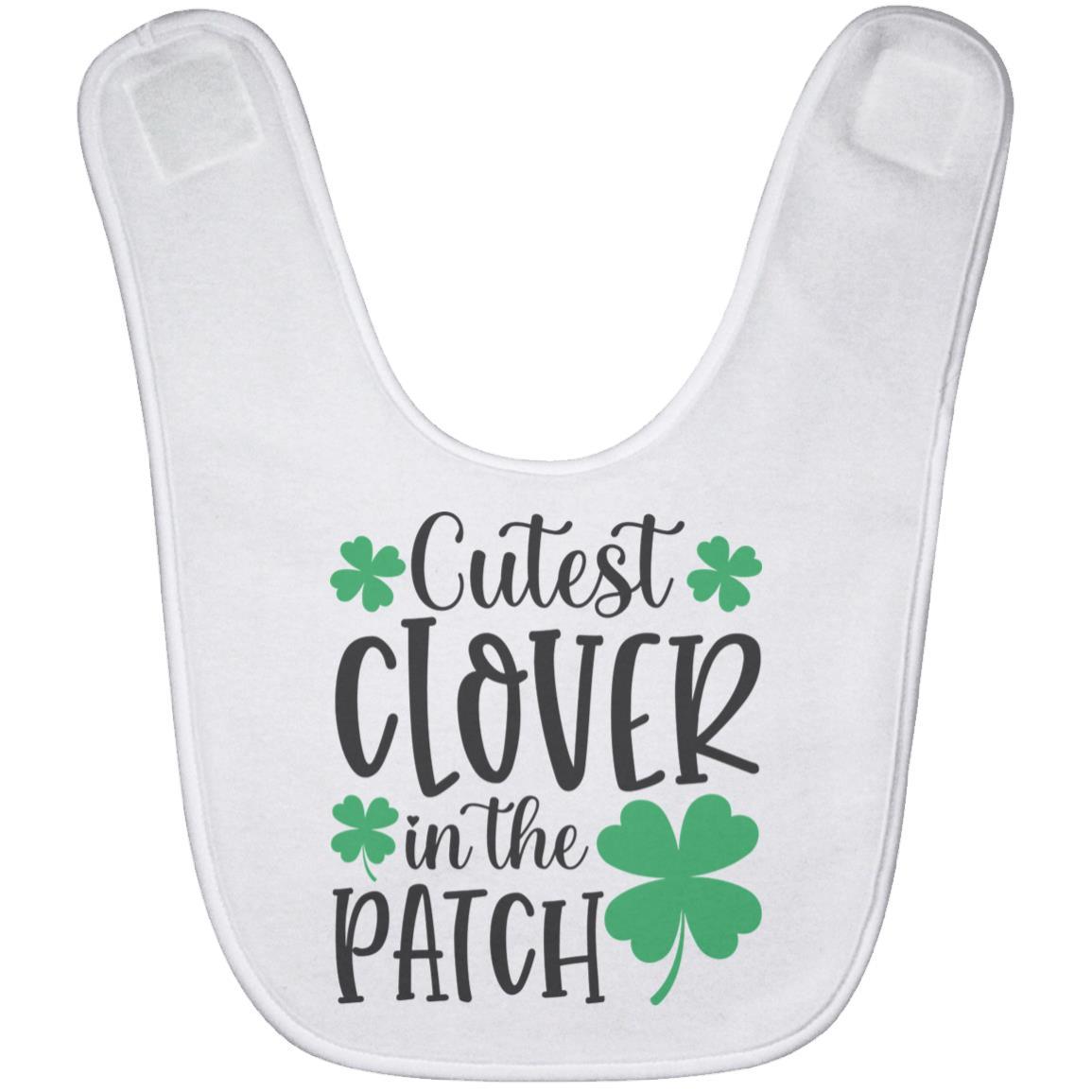 St. Patrick's Day Cutest Clover in the Patch Baby Bib - Mallard Moon Gift Shop