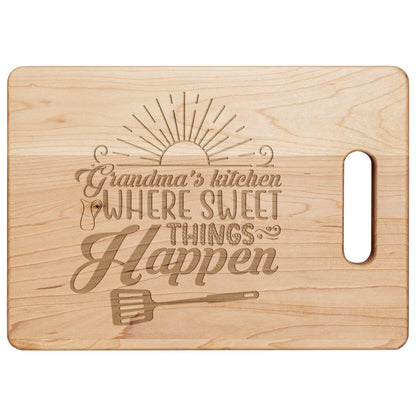Grandma's Kitchen Cutting Board Where Sweet Things Happen - Mallard Moon Gift Shop