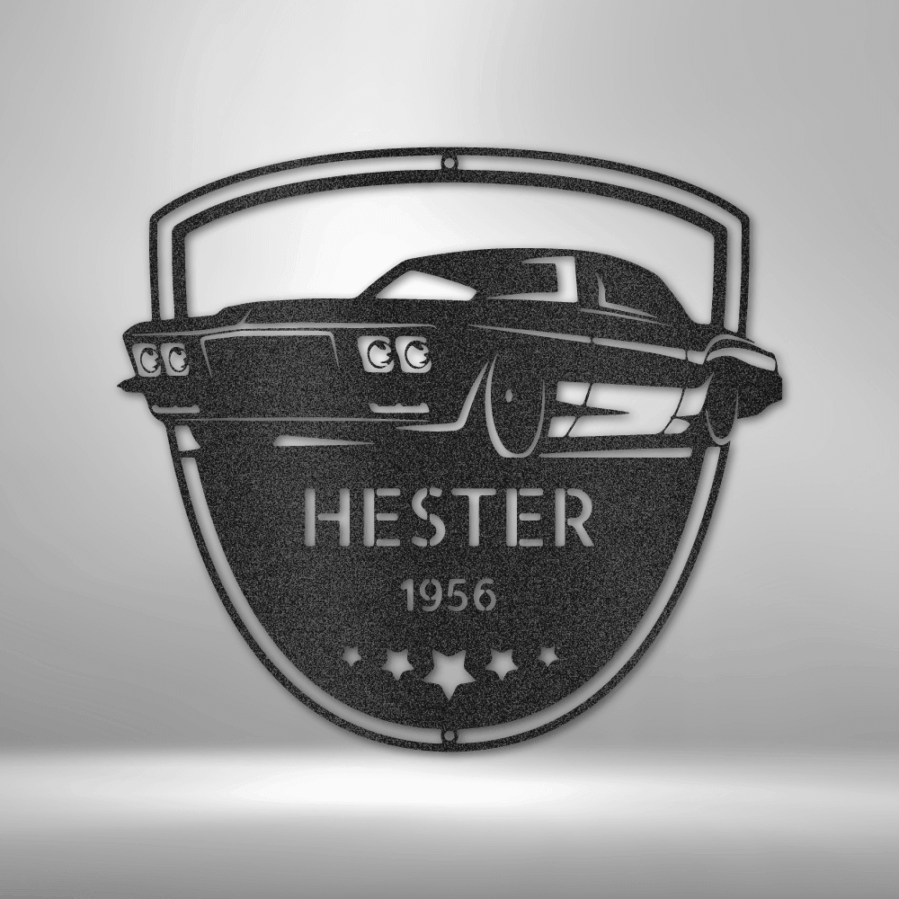 Classic Car Restoration Master Custom Name Indoor Outdoor Steel Wall Sign - Mallard Moon Gift Shop