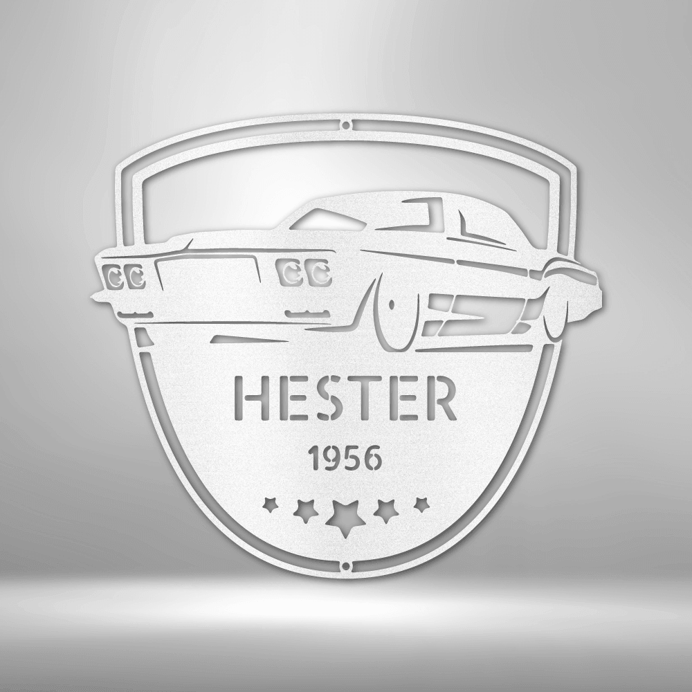 Classic Car Restoration Master Custom Name Indoor Outdoor Steel Wall Sign - Mallard Moon Gift Shop