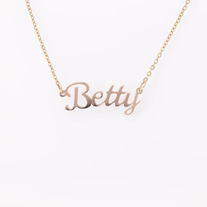 Personalized Script Name Necklace - Mallard Moon Gift Shop