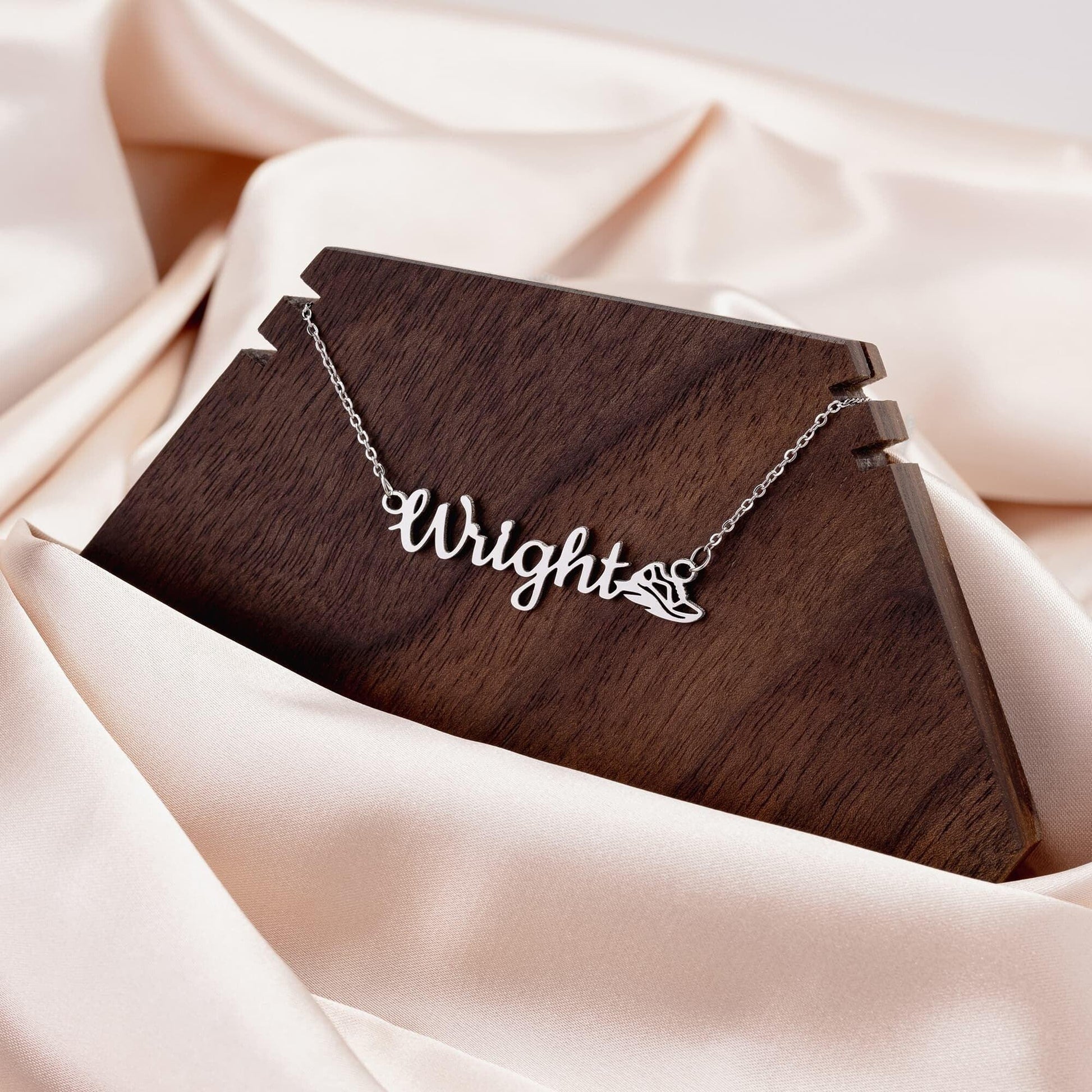 Track and Field Sports Personalized Name Necklace - Mallard Moon Gift Shop