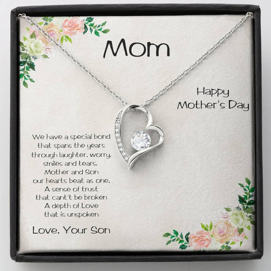 Mother's Day Forever Love Pendant Necklace from Son - Mallard Moon Gift Shop