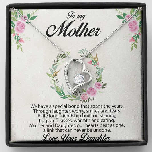 Gift for Mother from Daughter Heart Pendant Necklace - Mallard Moon Gift Shop