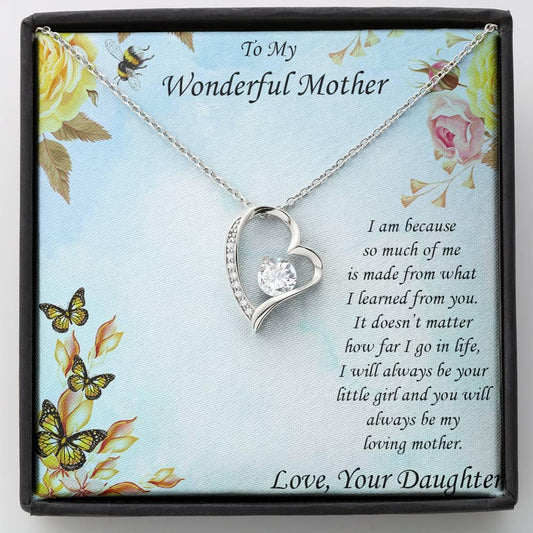 Mother from Daughter Forever Love Pendant Necklace - Mallard Moon Gift Shop