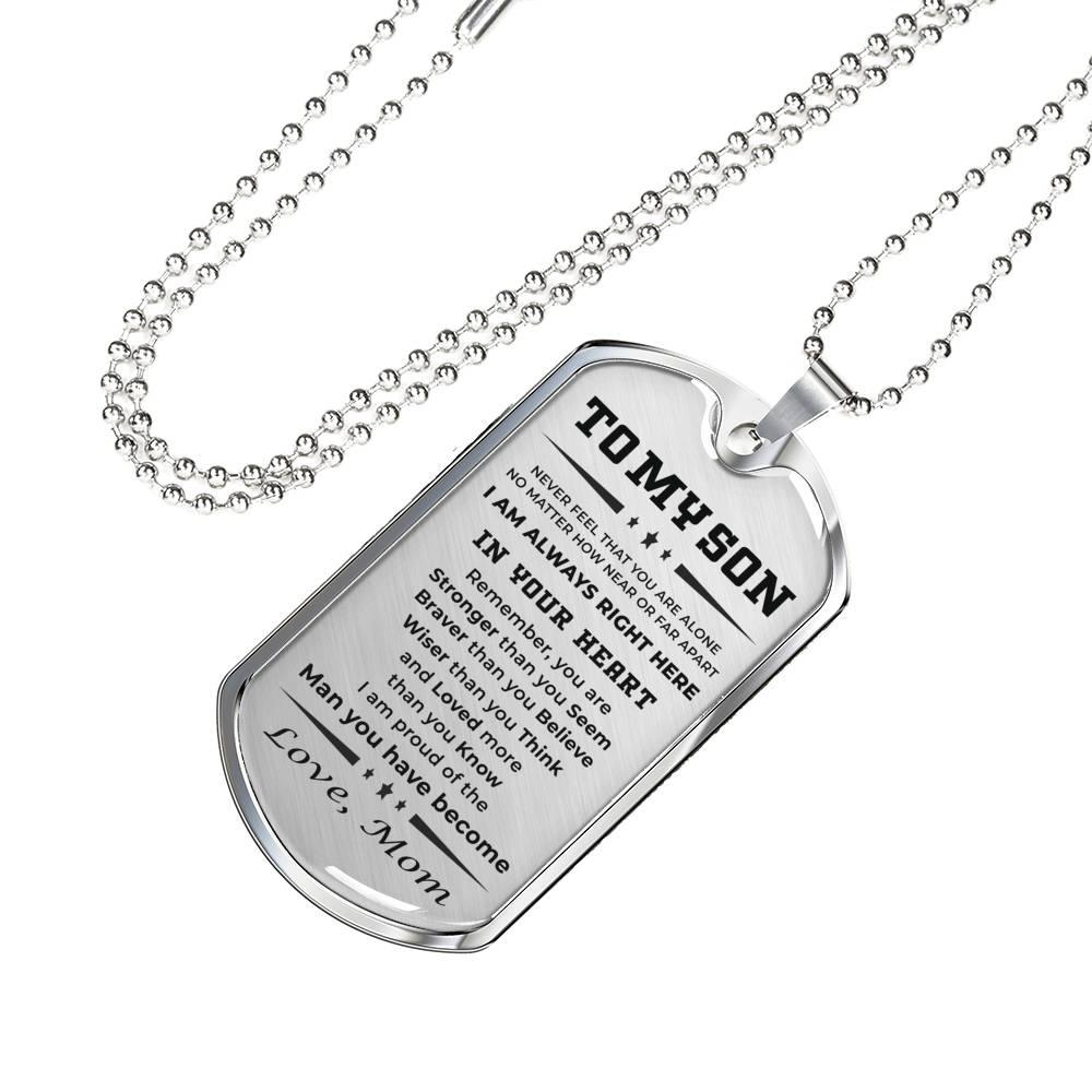 Stainless Steel Military Dog Tag Necklace Pendant for Men - China Dog Tag  and Dog Tag Necklace price | Made-in-China.com