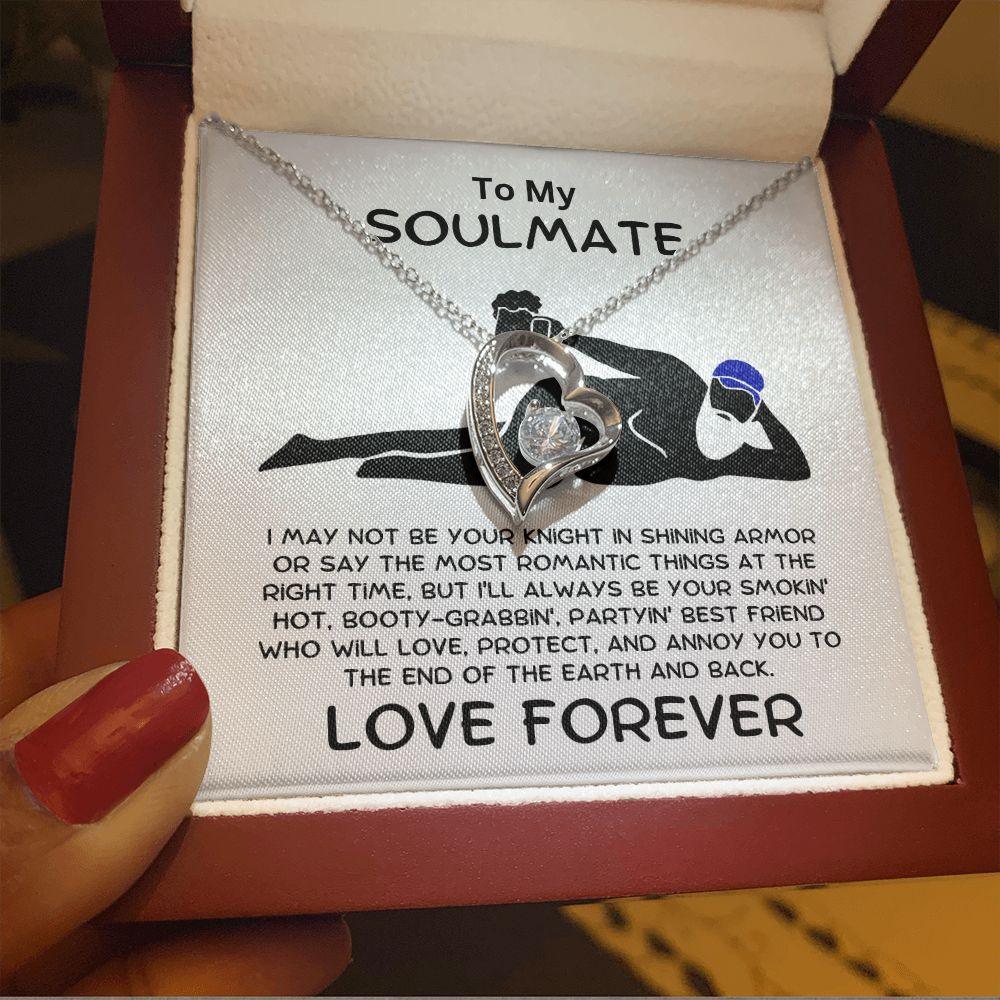 To My Soulmate - Smokin' Hot Valentine - Forever Love Pendant Necklace - Mallard Moon Gift Shop
