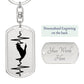 Duck Personalized Engraved Dog Tag Keychain - Mallard Moon Gift Shop