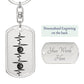 Basketball Personalized Engraved Dog Tag Keychain - Mallard Moon Gift Shop