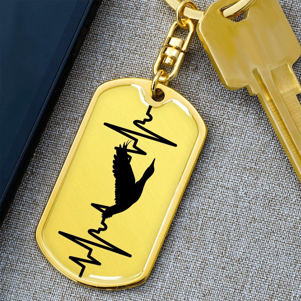 Duck Personalized Engraved Dog Tag Keychain - Mallard Moon Gift Shop