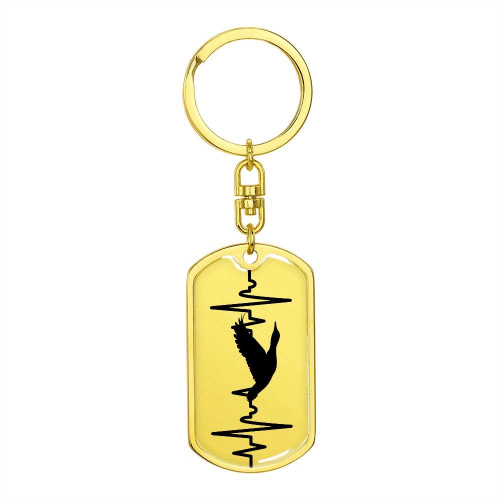 Duck Personalized Engraved Dog Tag Keychain - Mallard Moon Gift Shop