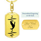 Duck Personalized Engraved Dog Tag Keychain - Mallard Moon Gift Shop