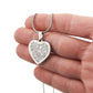 Elephant Mandela Engraved Heart Necklace - Mallard Moon Gift Shop