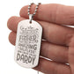 Gift for Dad - Personalized Engraved Dog Tag Necklace - Mallard Moon Gift Shop