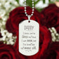 Gift For Dad Engraved Dog Tag Necklace - Mallard Moon Gift Shop