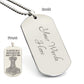 Mjolnir Viking Engraved Dog Tag Necklace I'd Rather Be A Good Man Than A Great King - Mallard Moon Gift Shop