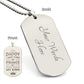 Gift for Daddy- You Will Always BE My King Engraved Dog Tag Necklace - Mallard Moon Gift Shop