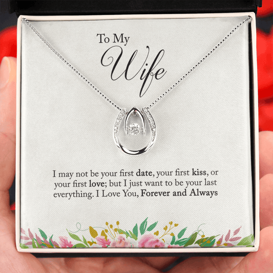 To My Wife Necklace Message Card Gift Box - Mallard Moon Gift Shop
