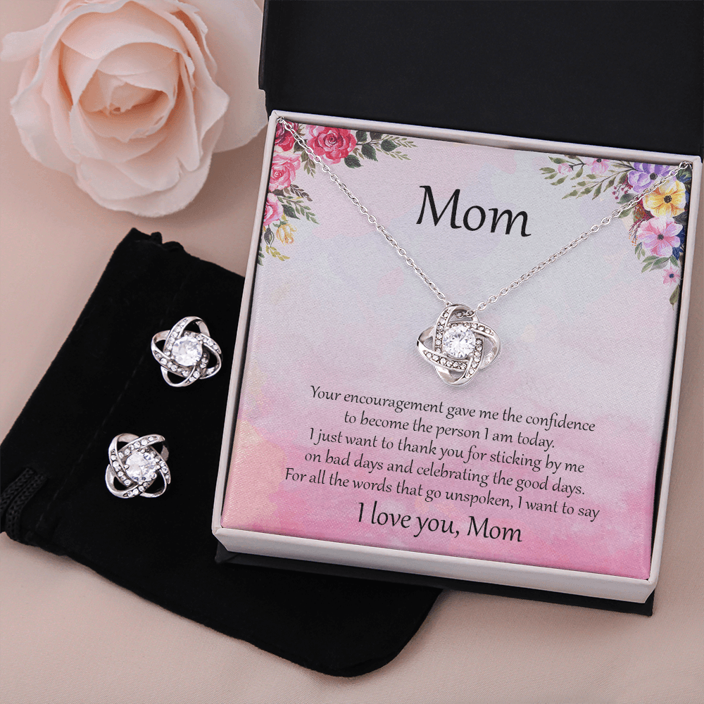 Gift for Mom Necklace Earring Set Birthday Mother's Day Special Occasion - Mallard Moon Gift Shop