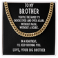 Brother Gift from Big Brother Cuban Link Chain Necklace - Mallard Moon Gift Shop