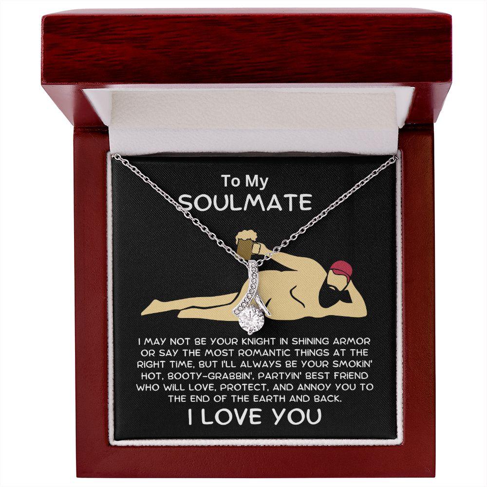 Gift To My Soulmate Smokin' Hot Lover Alluring Beauty Pendant Necklace - Mallard Moon Gift Shop