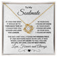 To My Soulmate I Found My Missing Piece Love Knot Necklace with Message Card and Gift Box - Mallard Moon Gift Shop