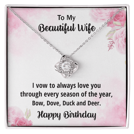 Funny Birthday Gift for Beautiful Wife from Hunter Husband - Mallard Moon Gift Shop