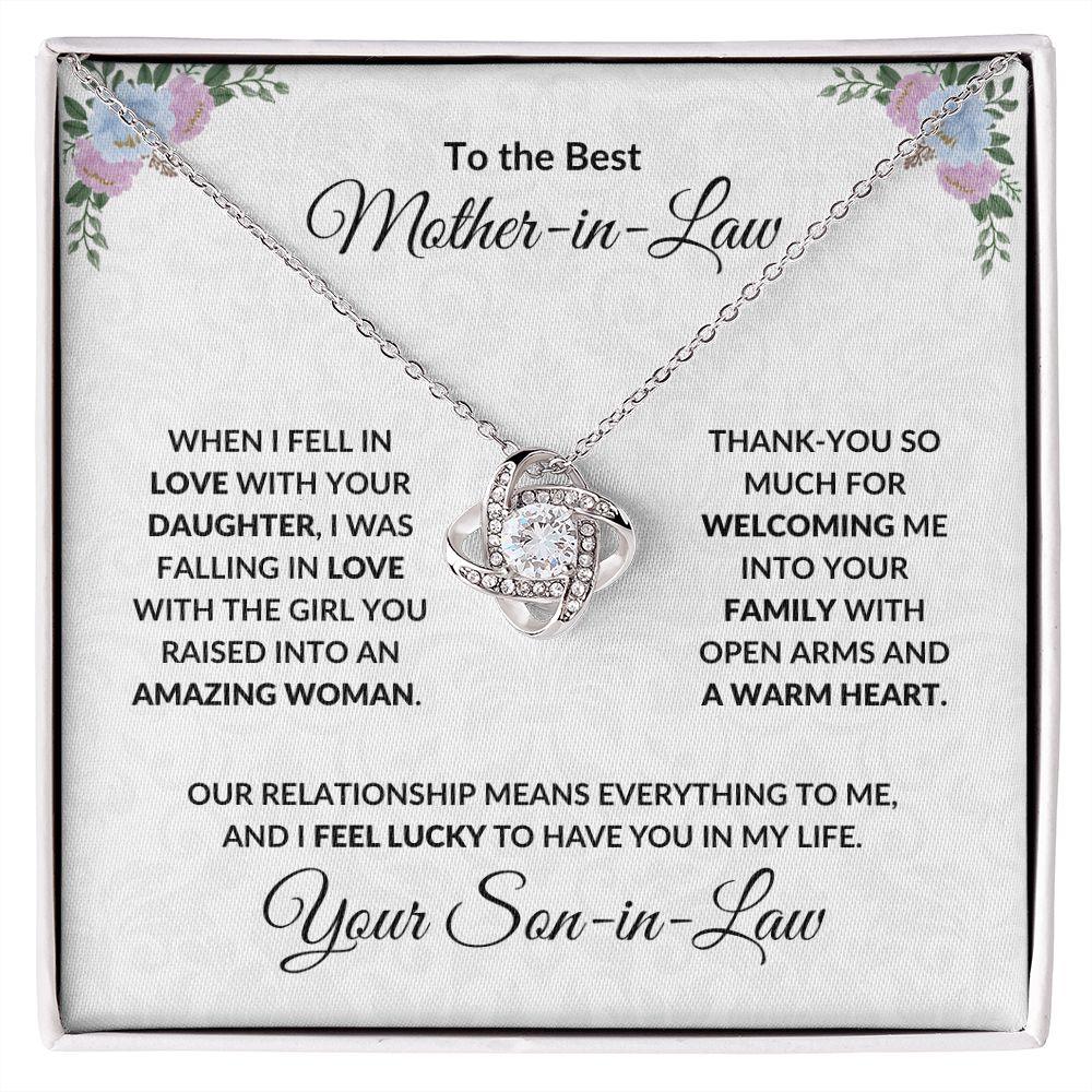 Mother-in-Law Gift Necklace from Son-in-Law - Mallard Moon Gift Shop