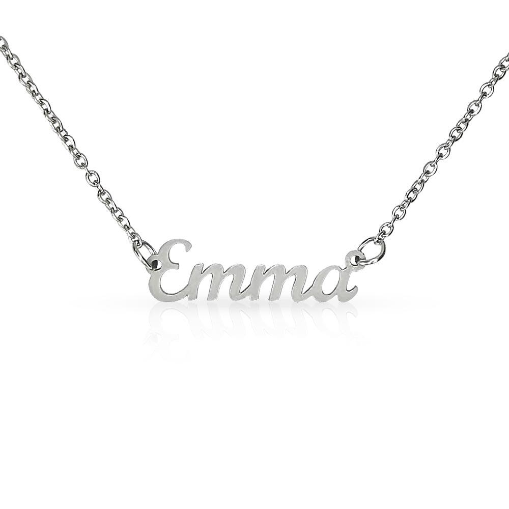 Gift for Daughter from Dad Personalized Name Necklace - Mallard Moon Gift Shop