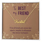 To My Best Friend-True Friends are Never Far Apart Personalized Name Necklace - Mallard Moon Gift Shop