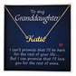 To My Granddaughter Personalized Name Necklace - Mallard Moon Gift Shop