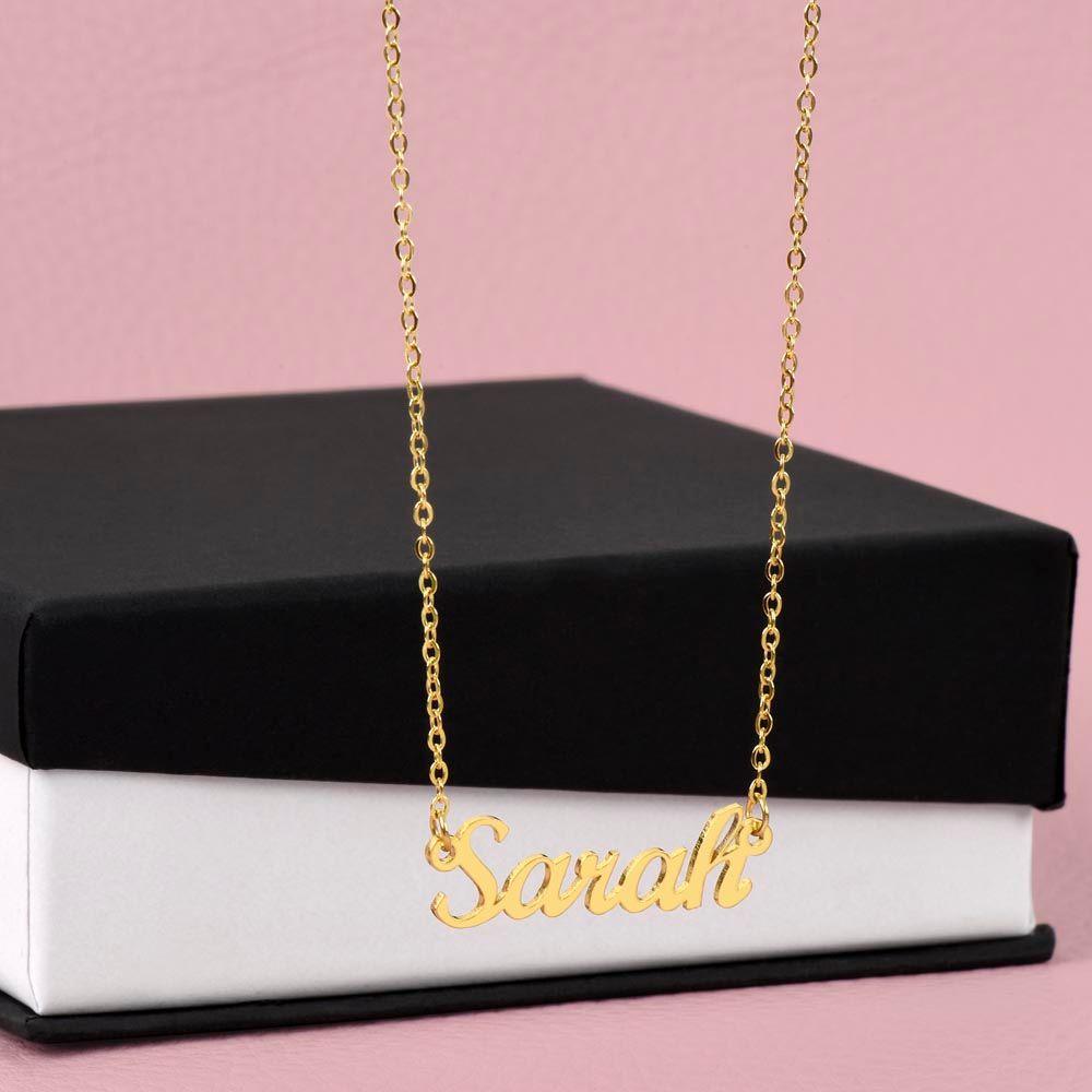 Girlfriend Gift Personalized Name Necklace - Mallard Moon Gift Shop