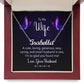 To my Wife - A Cute, Loving, Sexy Husband is Rare - Personalized Name Necklace - Mallard Moon Gift Shop
