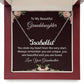 To My Beautiful Granddaughter - You are Unique - Personalized Name Necklace - Mallard Moon Gift Shop
