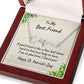 To My Best Friend - St. Patrick's Day Personalized Script Name Necklace - Mallard Moon Gift Shop
