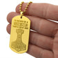 Mjolnir Viking Engraved Dog Tag Necklace I'd Rather Be A Good Man Than A Great King - Mallard Moon Gift Shop