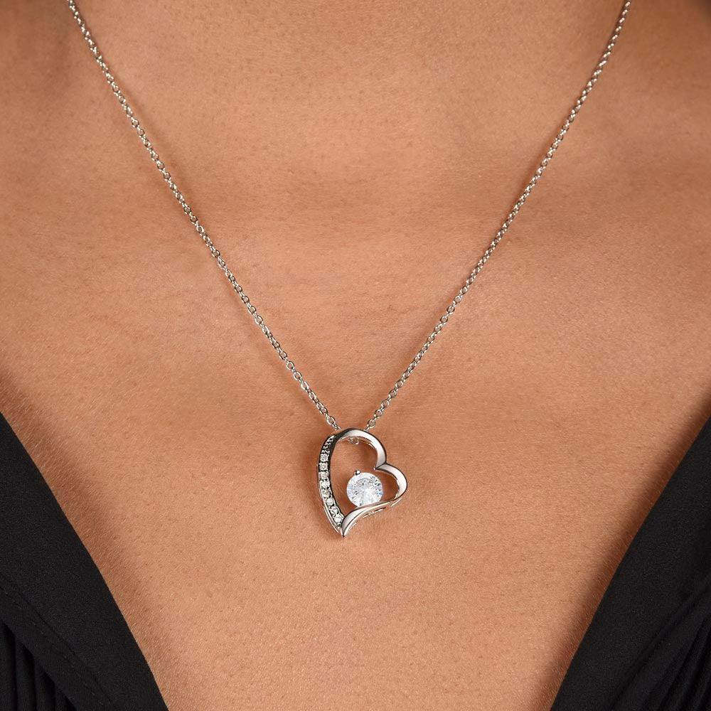 To my Amazing Mother-in-law from Daughter-in-law Forever Love Heart Pendant Necklace - Mallard Moon Gift Shop