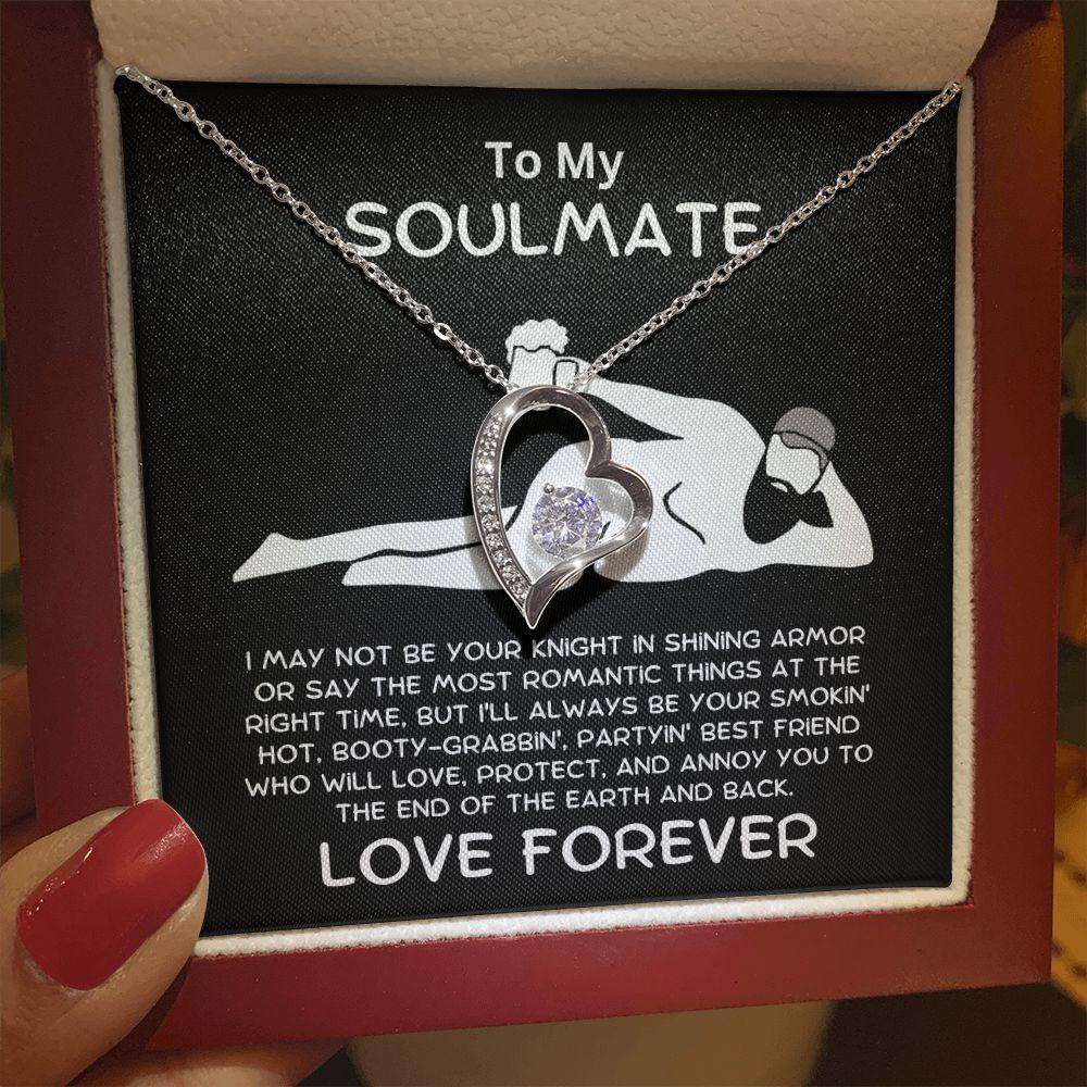 To My Soulmate - Love Forever - Dazzling Heart Pendant Necklace - Mallard Moon Gift Shop