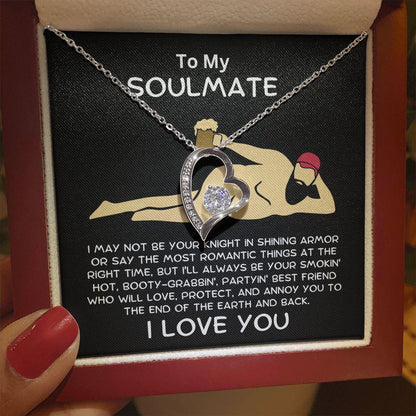 Gift for Soulmate Smoking Hot Lover Heart Pendant Necklace - Mallard Moon Gift Shop