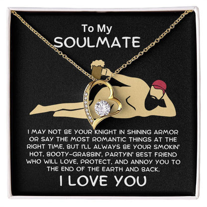 Gift for Soulmate Smoking Hot Lover Heart Pendant Necklace - Mallard Moon Gift Shop