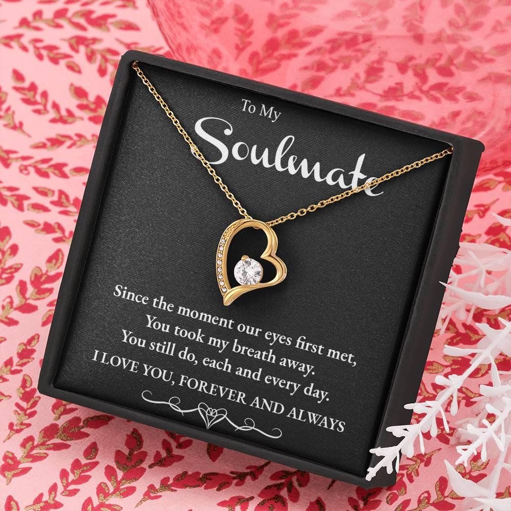 Soulmate Forever Love Heart Necklace - Mallard Moon Gift Shop