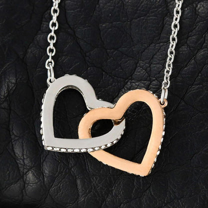 Gift for Mother Interlocking Hearts Pendant Necklace From Daughter Message Card Gift Box - Mallard Moon Gift Shop