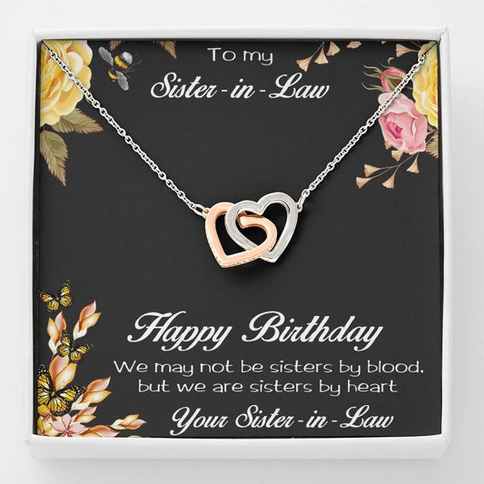 Sister-in-Law Birthday Heart Necklace - Mallard Moon Gift Shop