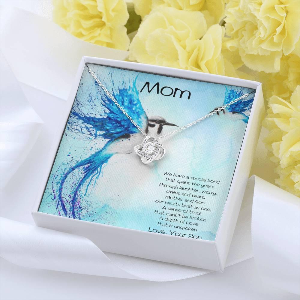 Gift for Mom from Son Love Knot Pendant Necklace - Mallard Moon Gift Shop