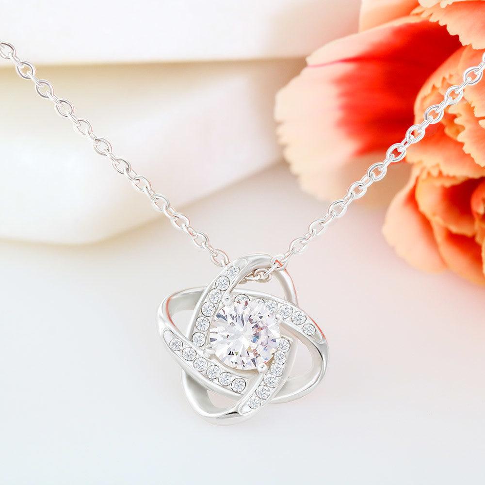 Gift for Mom from Daughter Love Knot Pendant Necklace - Mallard Moon Gift Shop