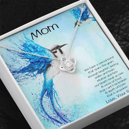 Gift for Mom from Son Love Knot Pendant Necklace - Mallard Moon Gift Shop