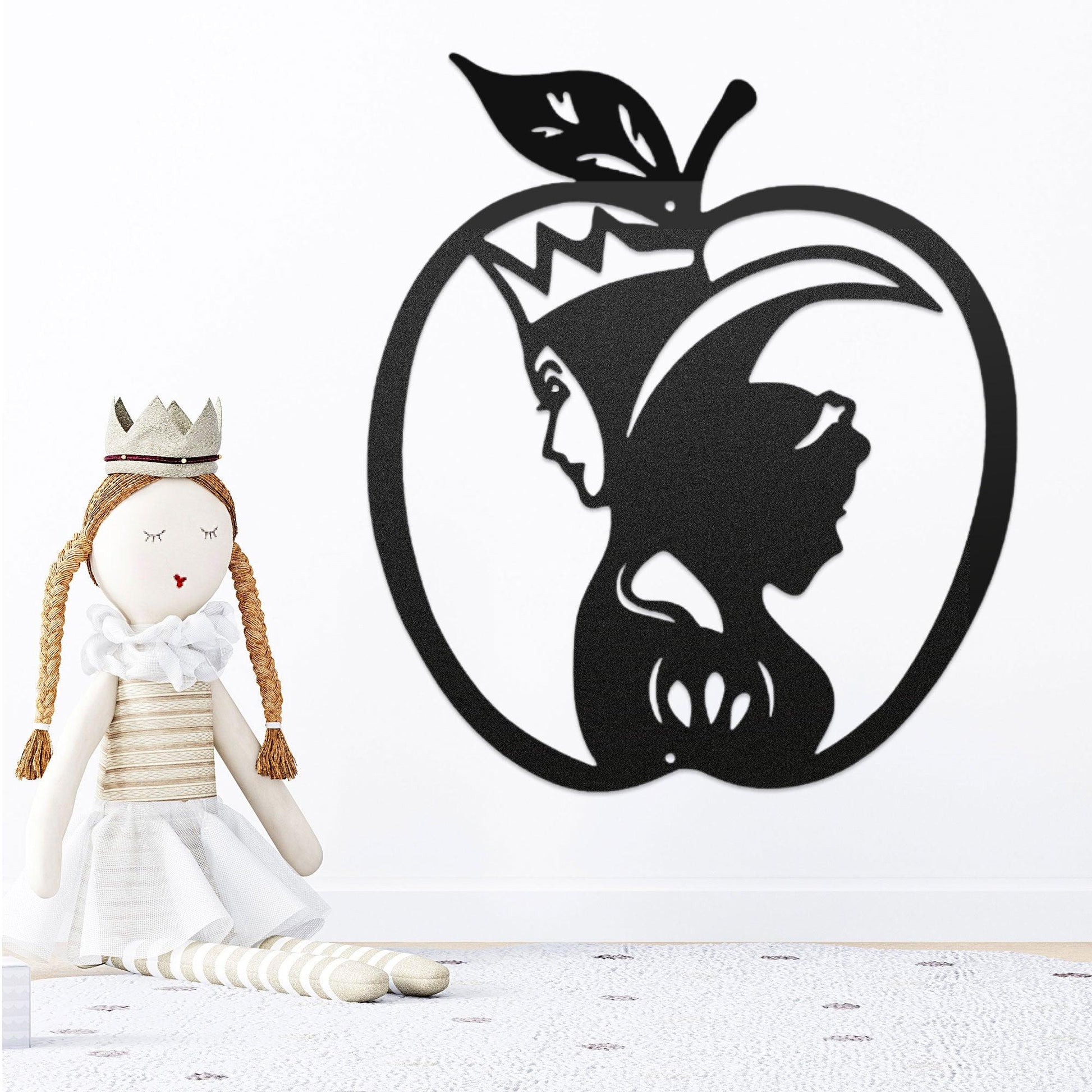 Snow White Poison Apple Metal Art - Mallard Moon Gift Shop